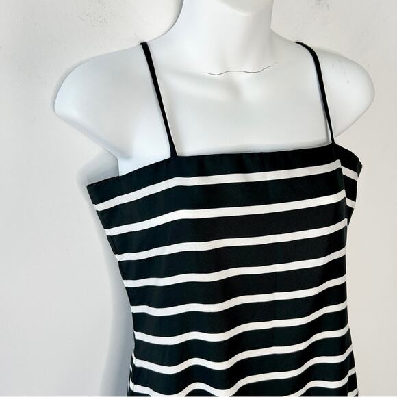 KAPPI 80s Vintage Union Label Summer Dress Size 4 Striped Drop Waist Nautical - Picture 2 of 8